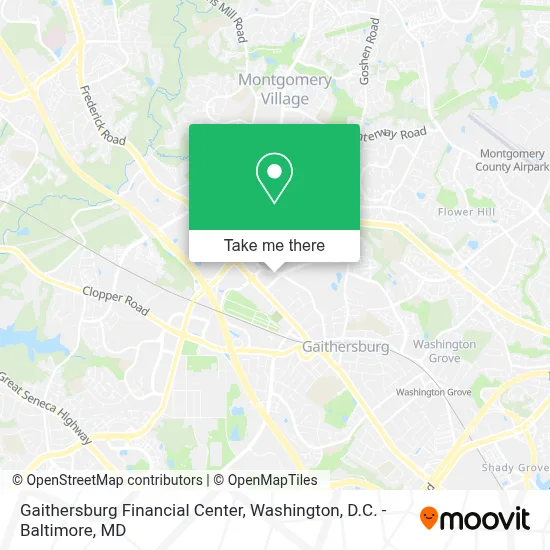 Gaithersburg Financial Center map