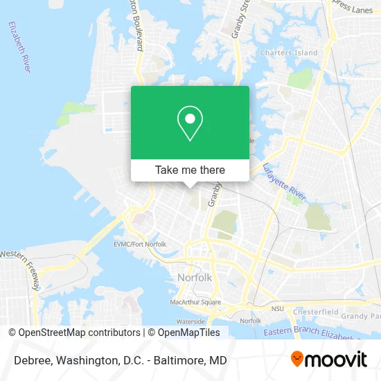 Debree map