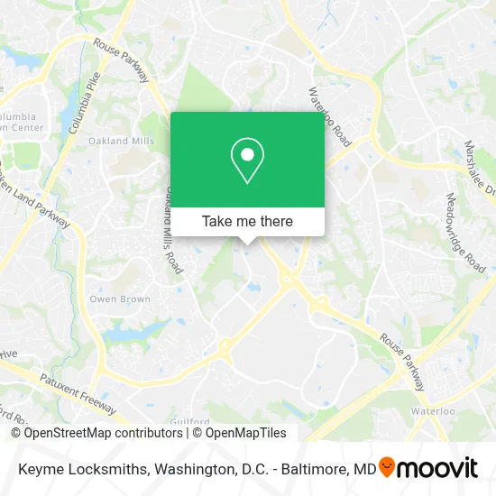 Keyme Locksmiths map