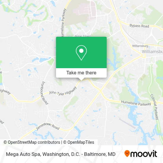 Mega Auto Spa map