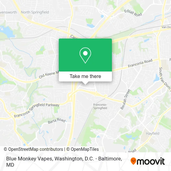 Blue Monkey Vapes map