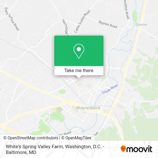 White's Spring Valley Farm map
