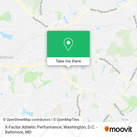 X-Factor Athletic Performance map