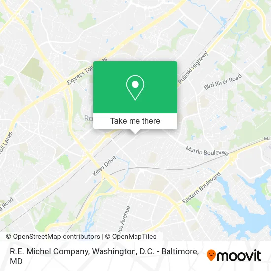 R.E. Michel Company map