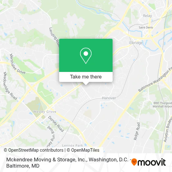 Mckendree Moving & Storage, Inc. map