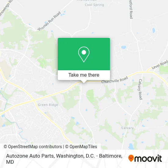Autozone Auto Parts map