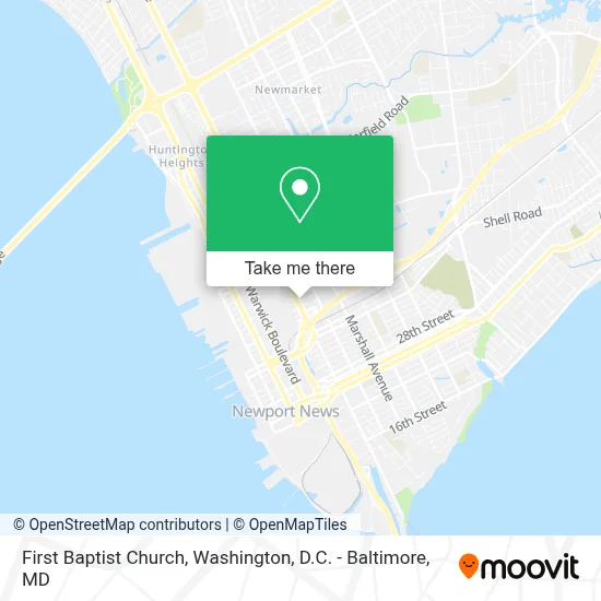 First Baptist Church map