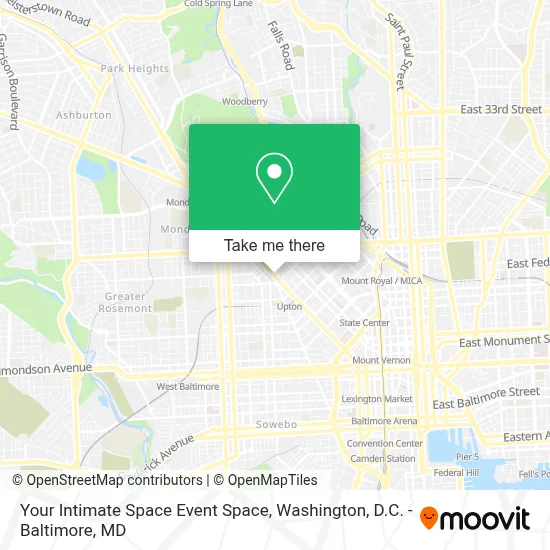 Your Intimate Space Event Space map