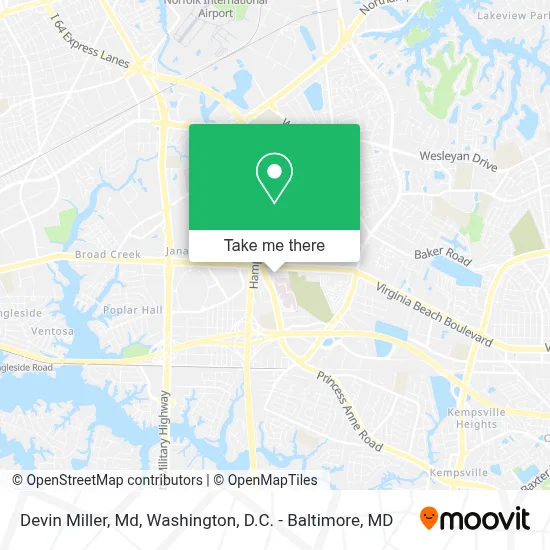 Devin Miller, Md map
