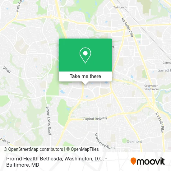 Promd Health Bethesda map