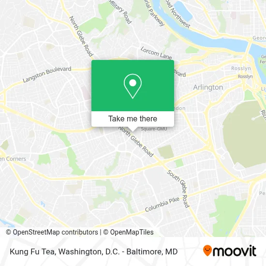 Kung Fu Tea map