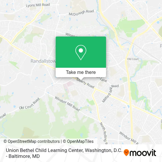 Union Bethel Child Learning Center map