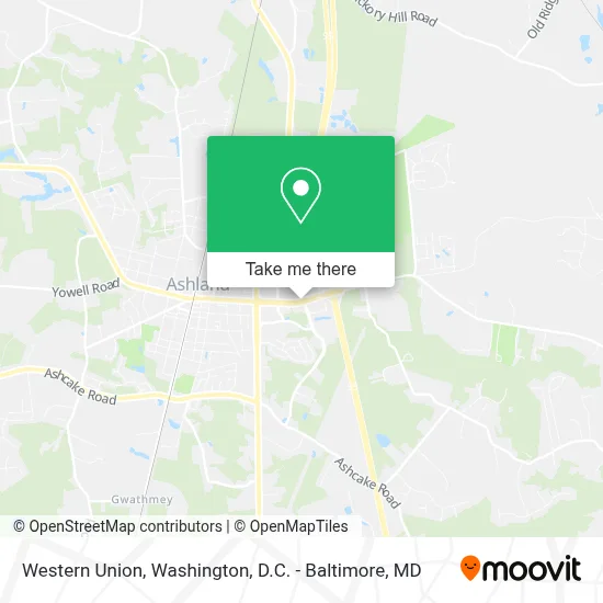 Western Union map