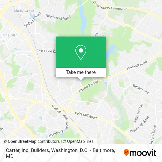 Carter, Inc. Builders map