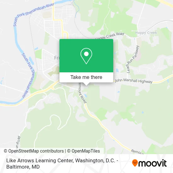 Like Arrows Learning Center map