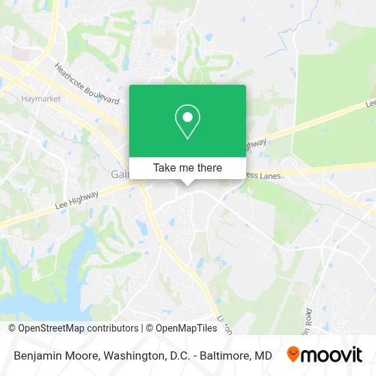Benjamin Moore map