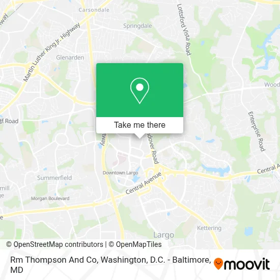 Rm Thompson And Co map
