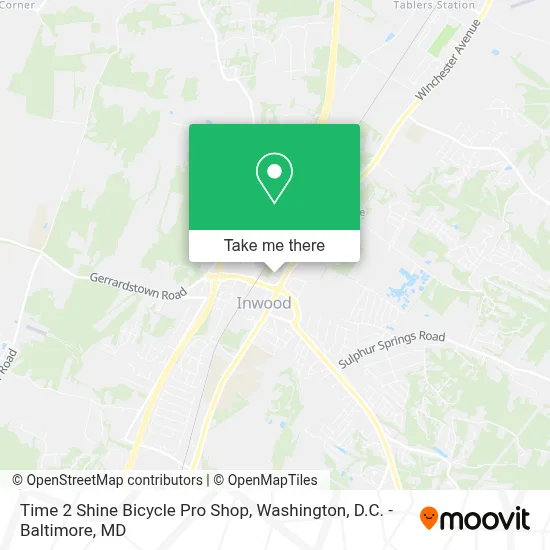 Time 2 Shine Bicycle Pro Shop map