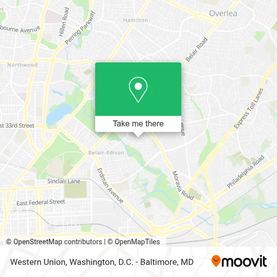 Western Union map