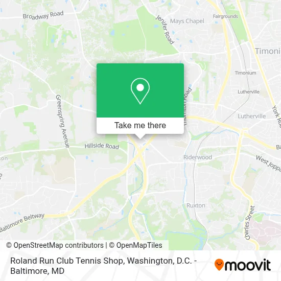 Roland Run Club Tennis Shop map