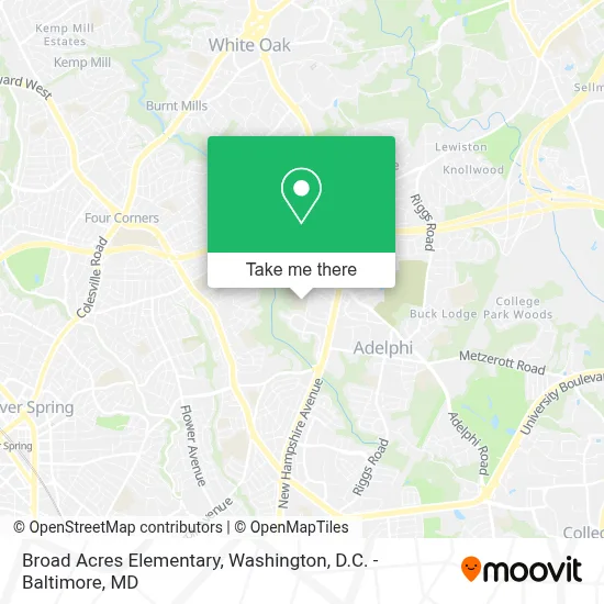 Broad Acres Elementary map