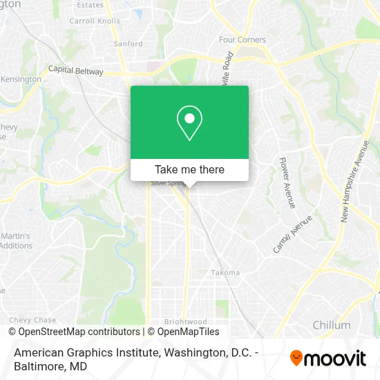 American Graphics Institute map