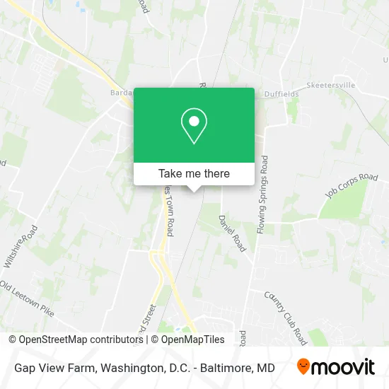 Gap View Farm map