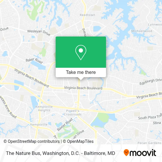 The Nature Bus map