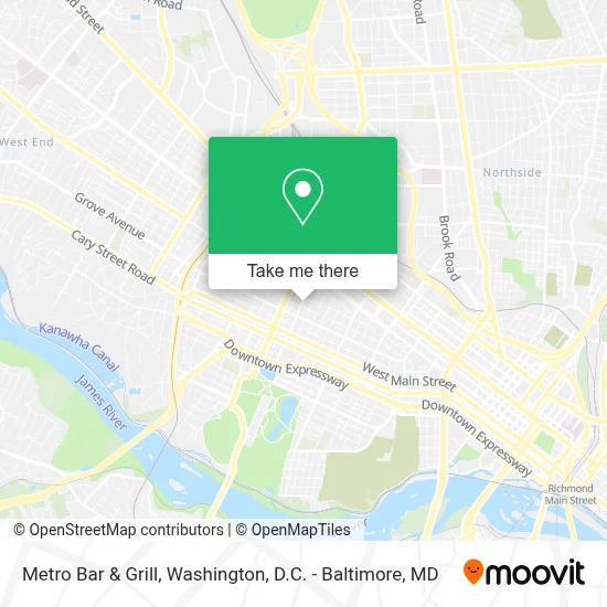 Metro Bar & Grill map