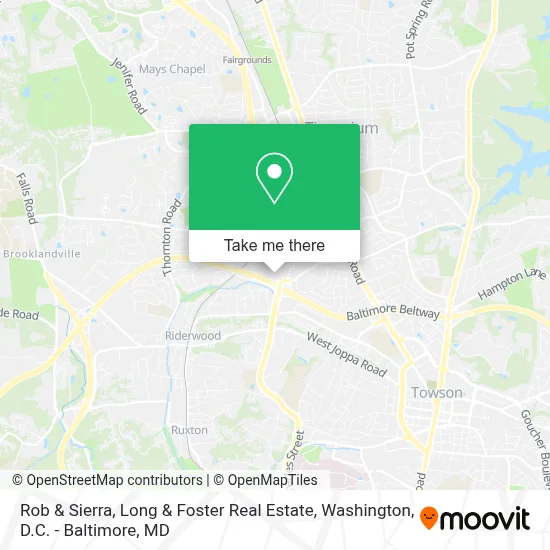 Rob & Sierra, Long & Foster Real Estate map