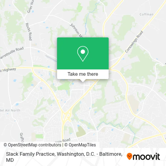 Slack Family Practice map