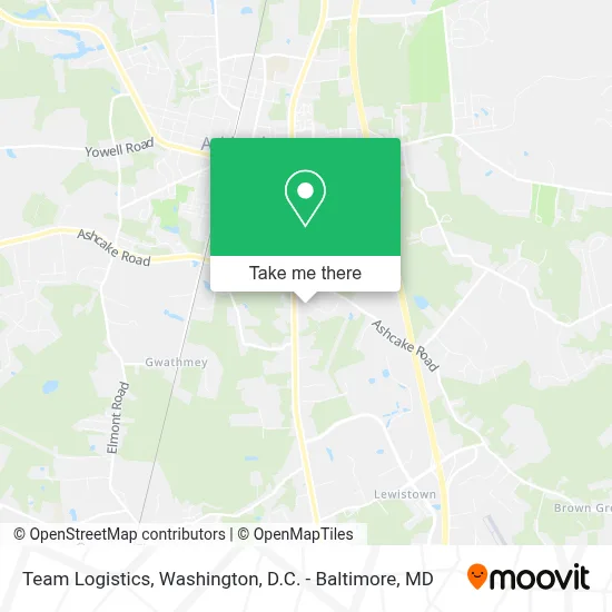 Team Logistics map