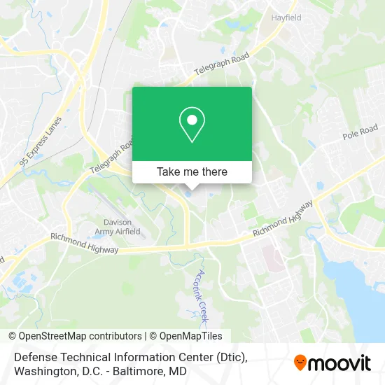 Defense Technical Information Center (Dtic) map