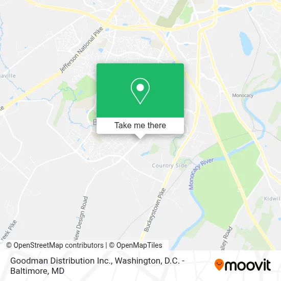 Goodman Distribution Inc. map