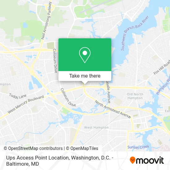 Ups Access Point Location map