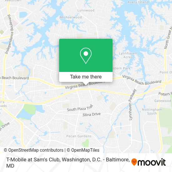 T-Mobile at Sam's Club map