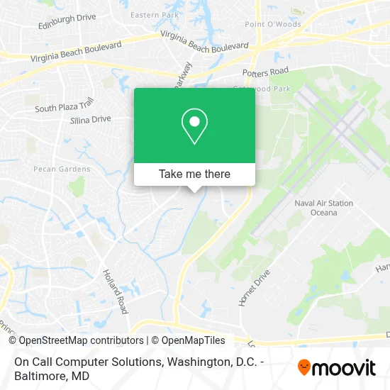 On Call Computer Solutions map