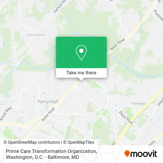 Prime Care Transformation Organization map