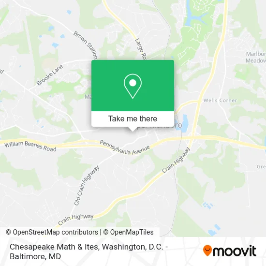 Chesapeake Math & Ites map