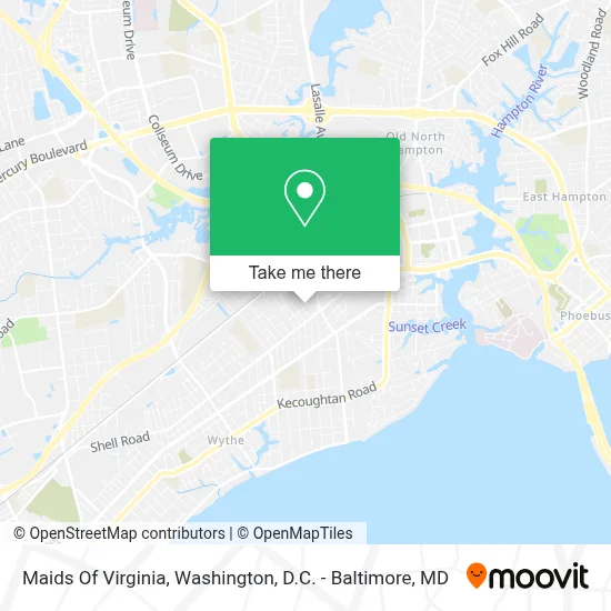 Maids Of Virginia map