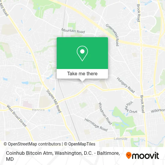 Coinhub Bitcoin Atm map