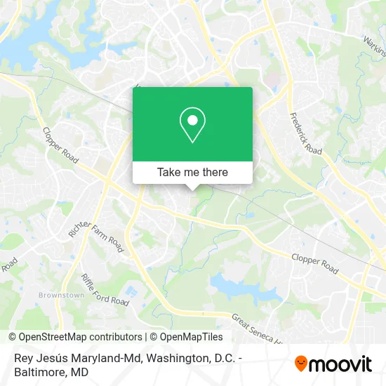 Rey Jesús Maryland-Md map