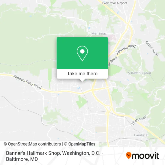 Banner's Hallmark Shop map