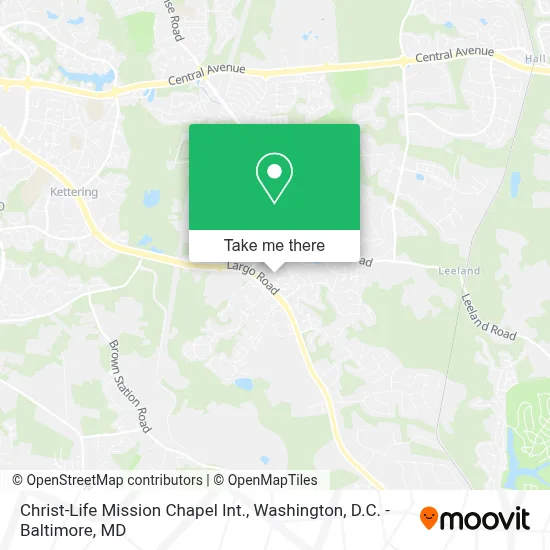 Christ-Life Mission Chapel Int. map