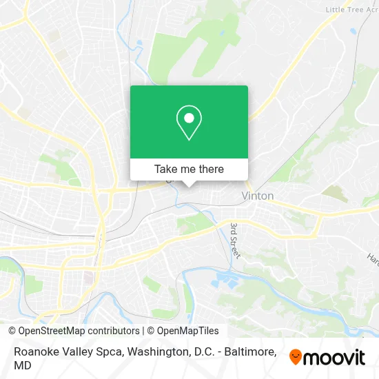 Roanoke Valley Spca map