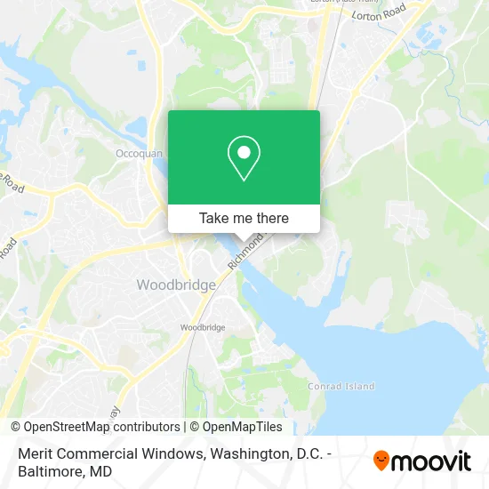 Merit Commercial Windows map