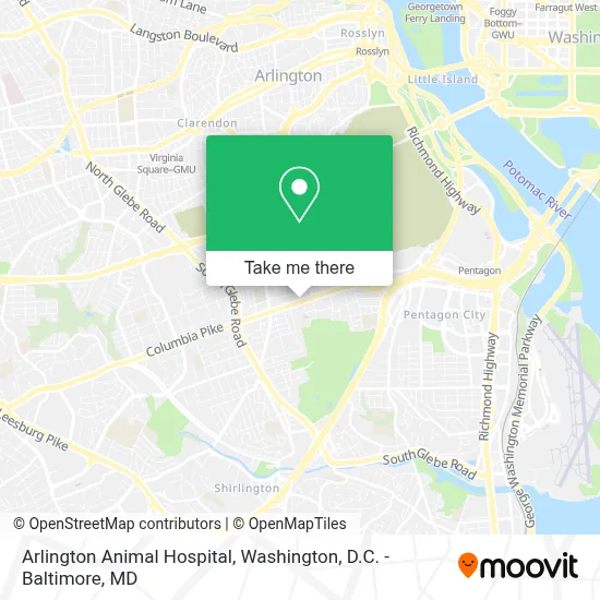 Arlington Animal Hospital map