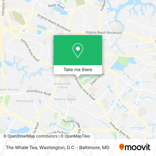 The Whale Tea map