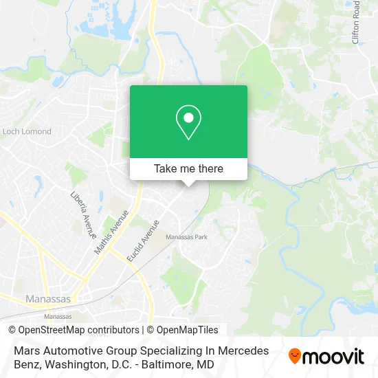 Mars Automotive Group Specializing In Mercedes Benz map