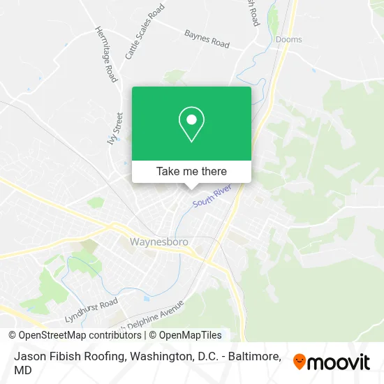 Jason Fibish Roofing map